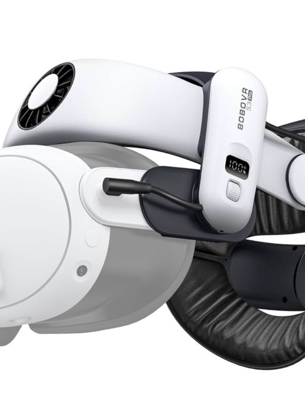 BOBOVR VR S3 Pro Headset Head Strap Accessory - White/Black